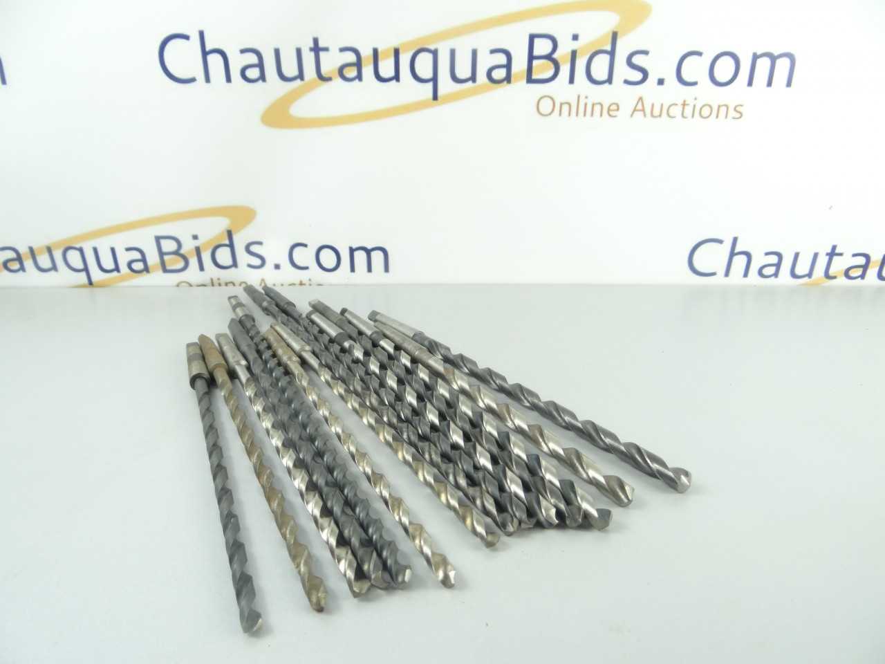 Lot of 14 HSS Long  Extra Length 1MT Taper Shank Drills - MISCELLANEOUS