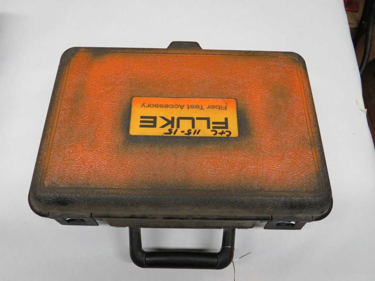 FLUKE FIBER TEST ACCESSORY, W/ FLUKE FOS 850/1300 FIBER OPTIC SOURCE, FLUKE FOM, FLUKE DSP-FOM - ELECTRIC POWER TOOLS