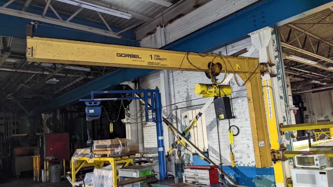 Gorbel 1 ton Jib with budget 1/2 ton hoist - LIFTING EQUIPMENT Gorbel 1 ton Jib with budget 1/2 ton hoist - LIFTING EQUIPMENT