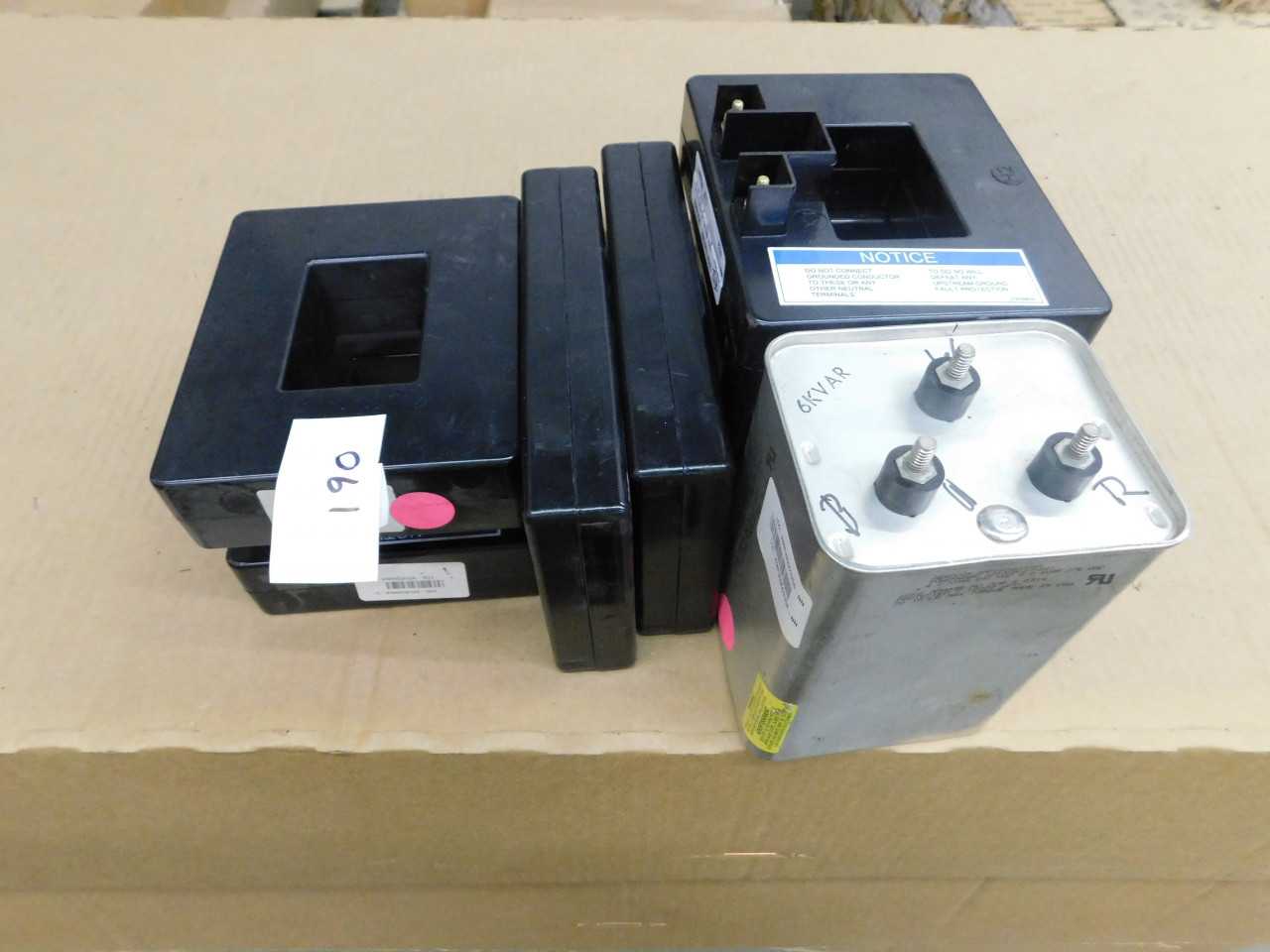 Lot of Current Transformers and 1 Capacitor - CONTROL TRANSFORMERS
