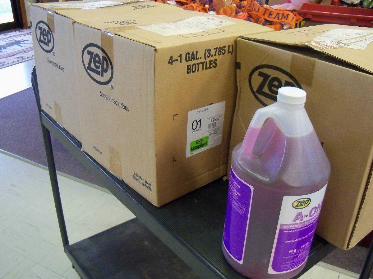 ZEP A-ONE Extra Heavy Duty Industrial Cleaner - 13 Gallons - SHELVING