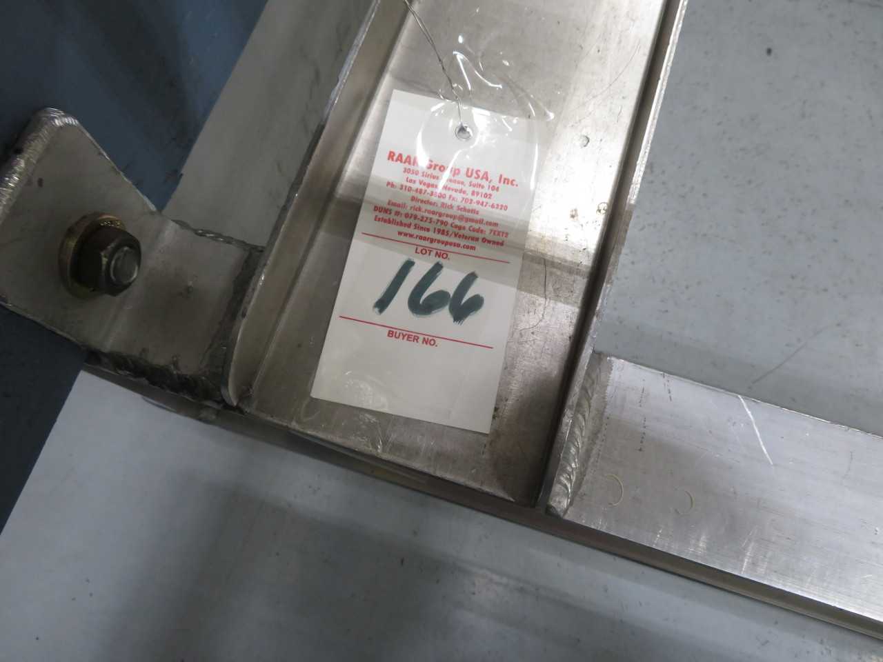 Aluminum Cart on Wheels, approx. 25' long, does not include yellow crane - MISCELLANEOUS