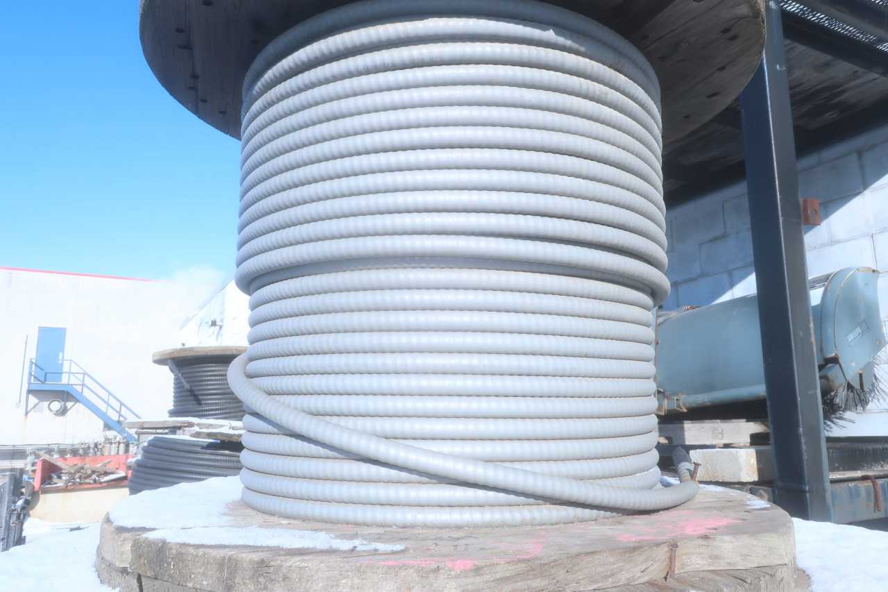 3 SPOOLS OF ASSORTED INSULATED CABLE-WIRE - ELECTRICAL COMPONENTS
