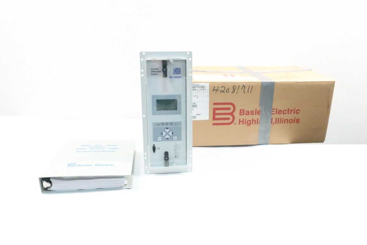BASLER ELECTRIC BE1-CDS240 CURRENT DIFFERENTIAL SYSTEM - AUTOMATION & CONTROLS