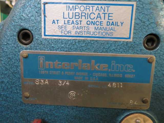 Interlake Rivet Machine - MACHINING ACCESSORIES & TOOLING