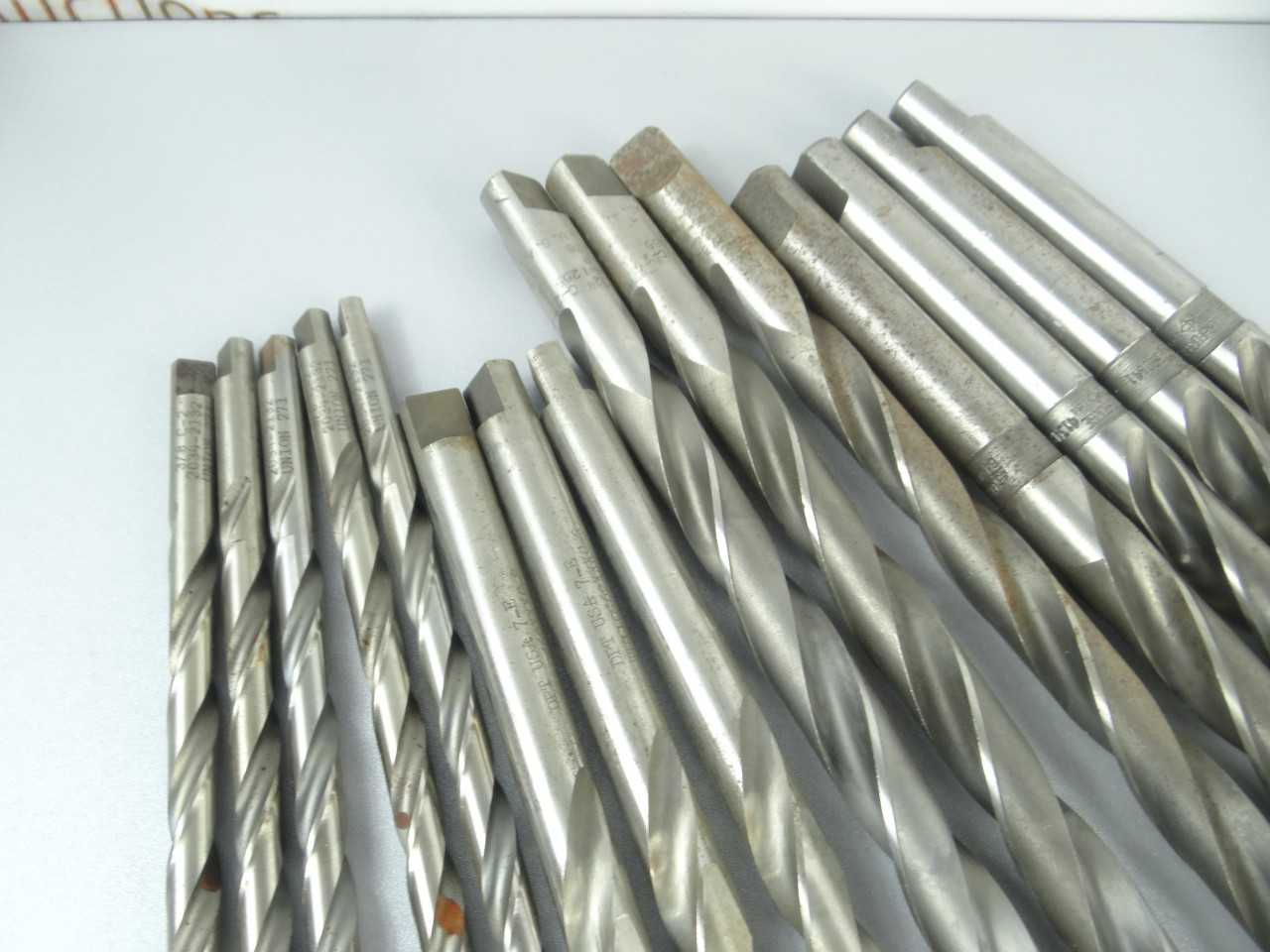Lot of 15 Carbide Tipped Tang Shank Drills - MACHINING EQUIPMENT PARTS