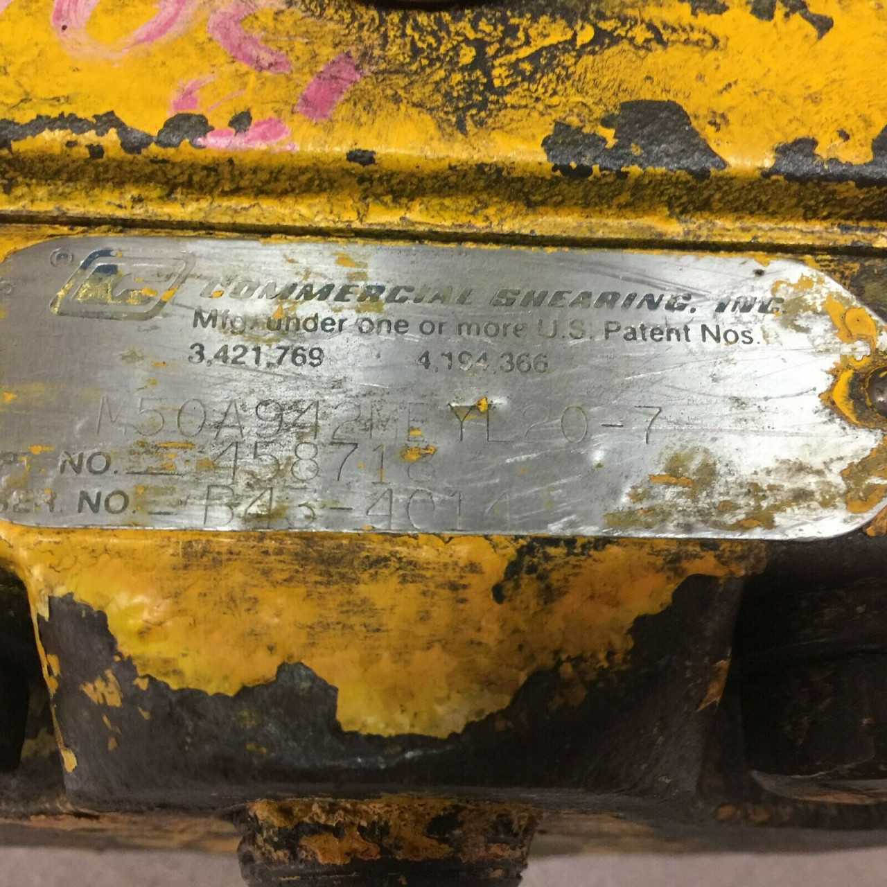 USED REBUILT COMMERCIAL SHEARING HYDRAULIC PUMP M50A942MEYL20-7 - HYDRAULIC PUMP