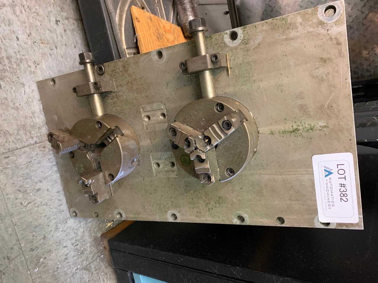Sub plate with Two 3 Jaw Manual Chucks - ELECTRIC POWER TOOLS