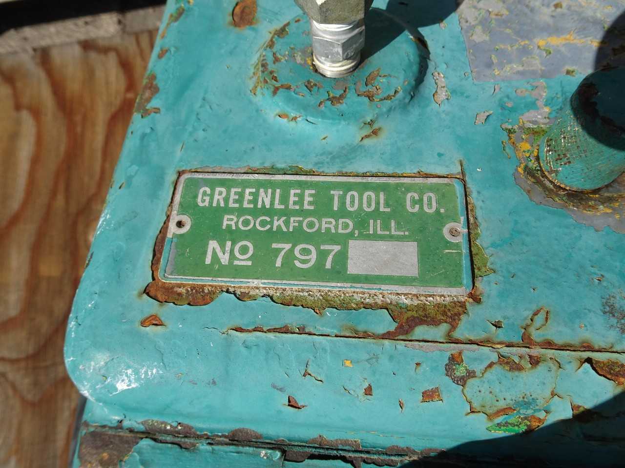 LARGE GREENLEE 797 Hydraulic Pump - HYDRAULIC PUMP