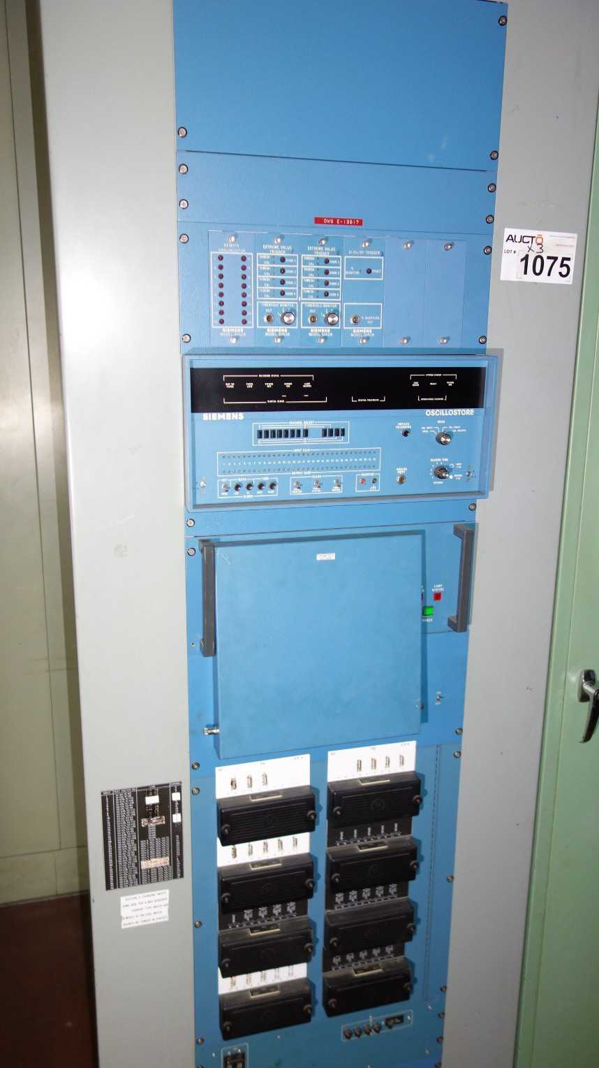 3X VERTICAL SECTIONS SIEMENS OSCILLOSTORE CONTROL CABINET (DELAYED REMOVAL) - AUTOMATION & CONTROLS