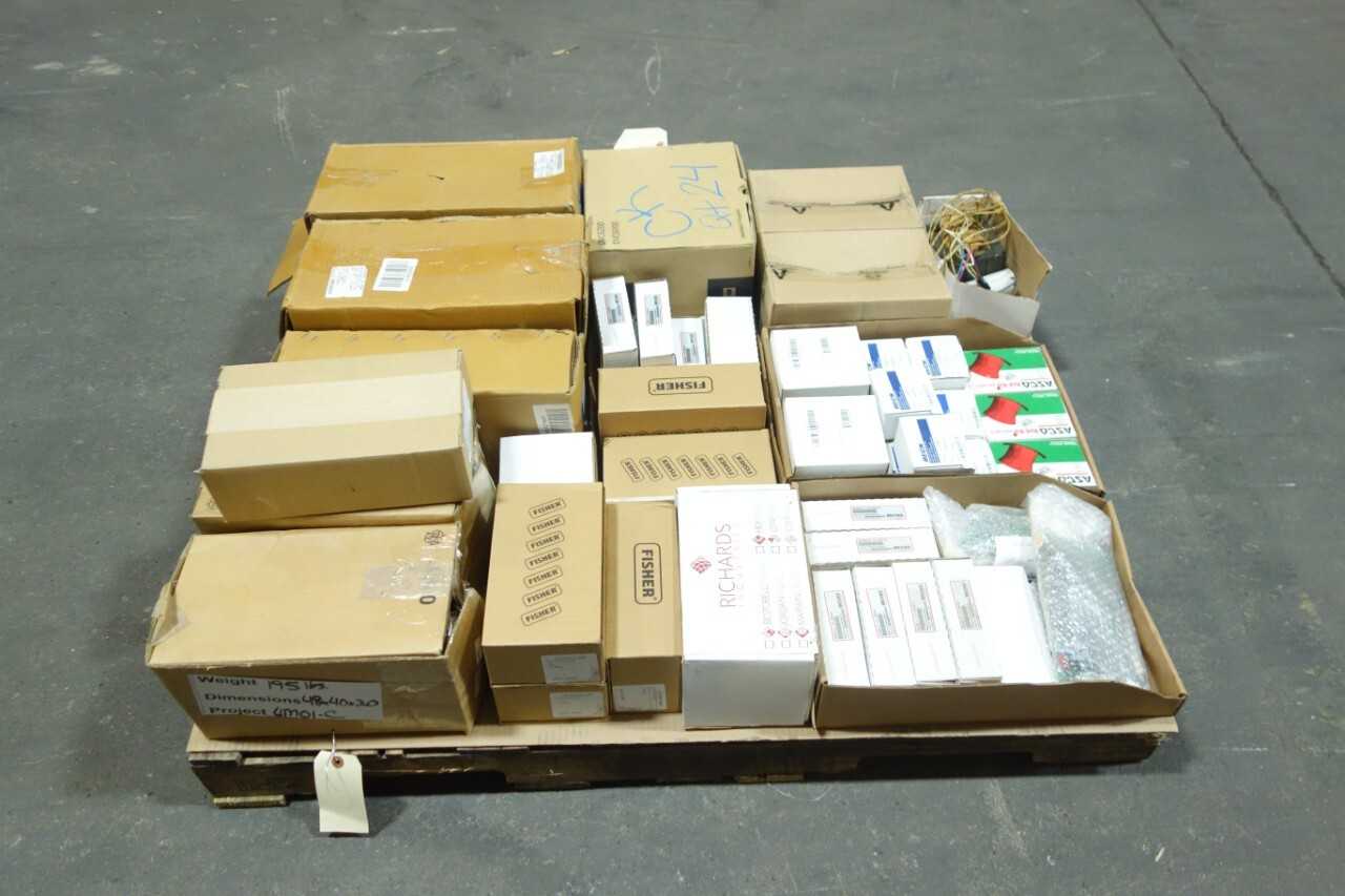 PALLET OF MISCELLANEOUS INDUSTRIAL SURPLUS - INDUSTRIAL PARTS