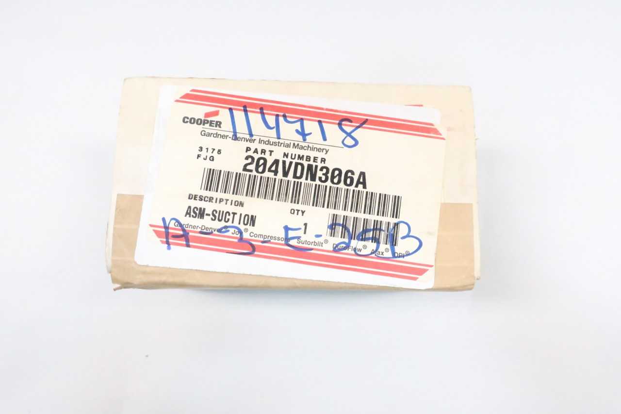 NEW COOPER 204VDN306A GARDNER-DENVER SUCTION VALVE ASSEMBLY AIR COMPRESSOR PARTS AND ACCESSORY - AIR COMPRESSORS