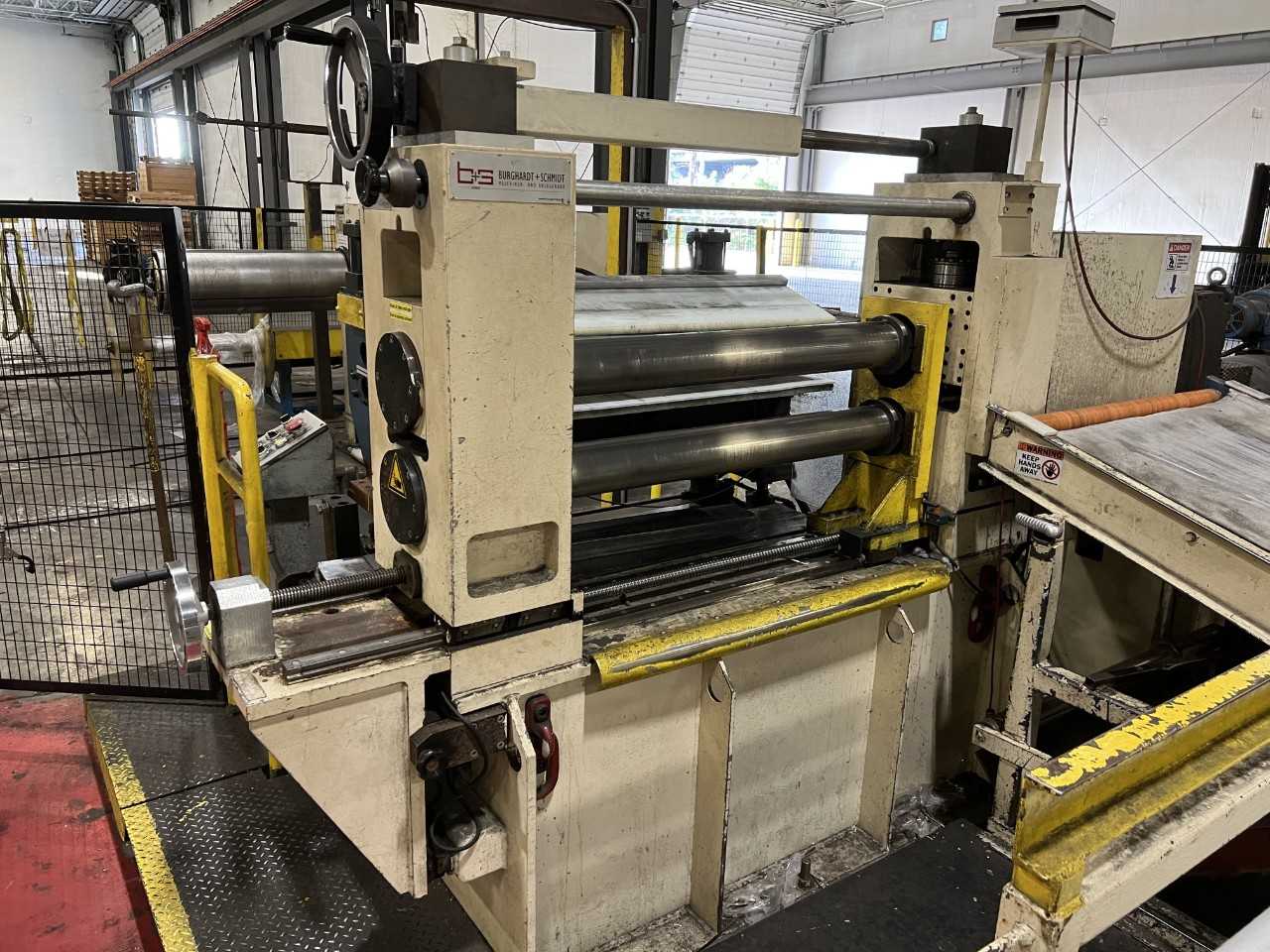 Burghardt+SchMidt Machine UND Anlagenbau high precision shear type M203/915-0,08/1,0 Fabr No 1128 Com No: 2011 140 year 07.2012 - METAL SLITTING MACHINES