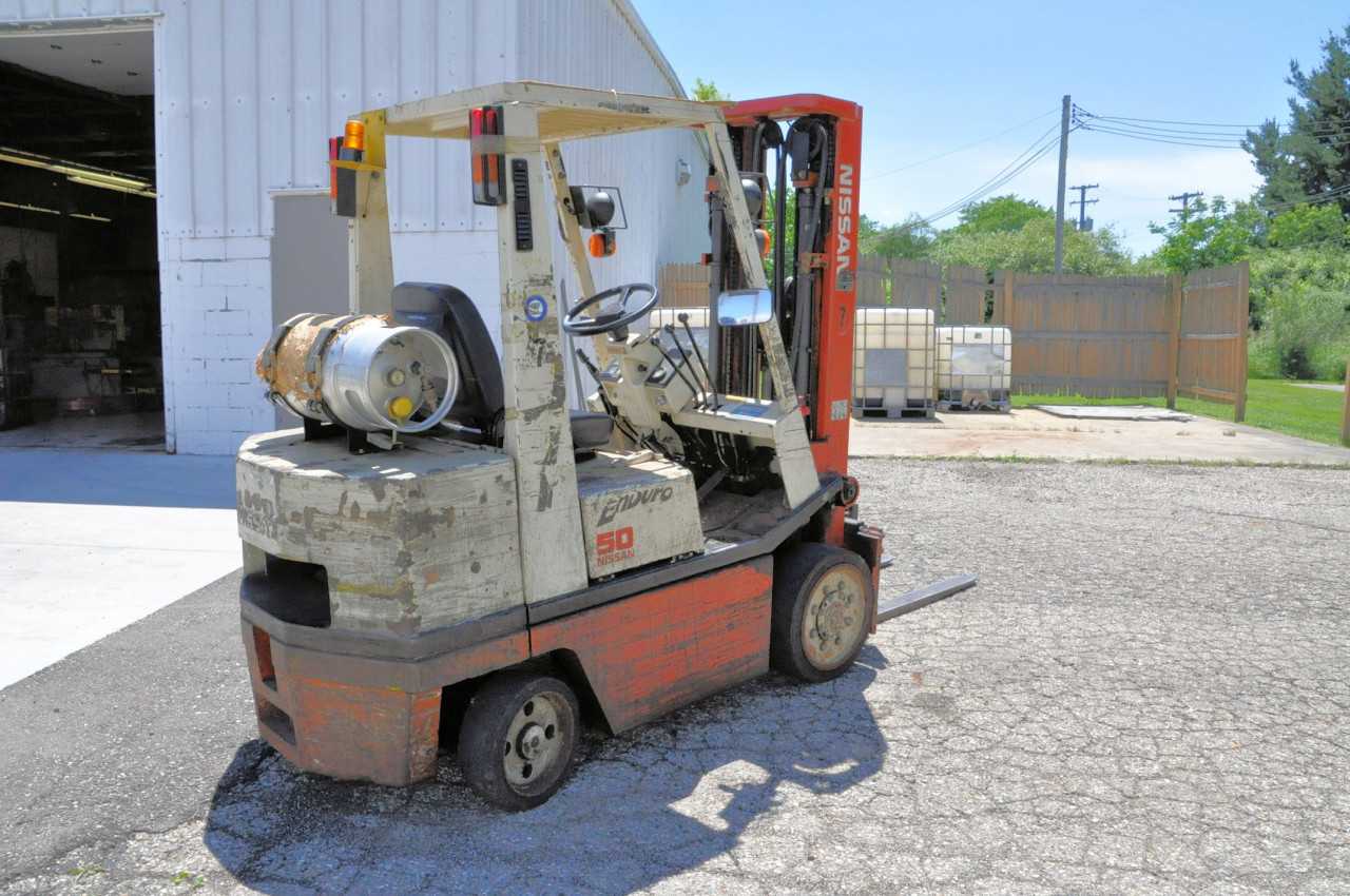 NISSAN Model KCFH02A25V 4,700-LB Capacity x 187" Lift Capacity, - FORKLIFTS