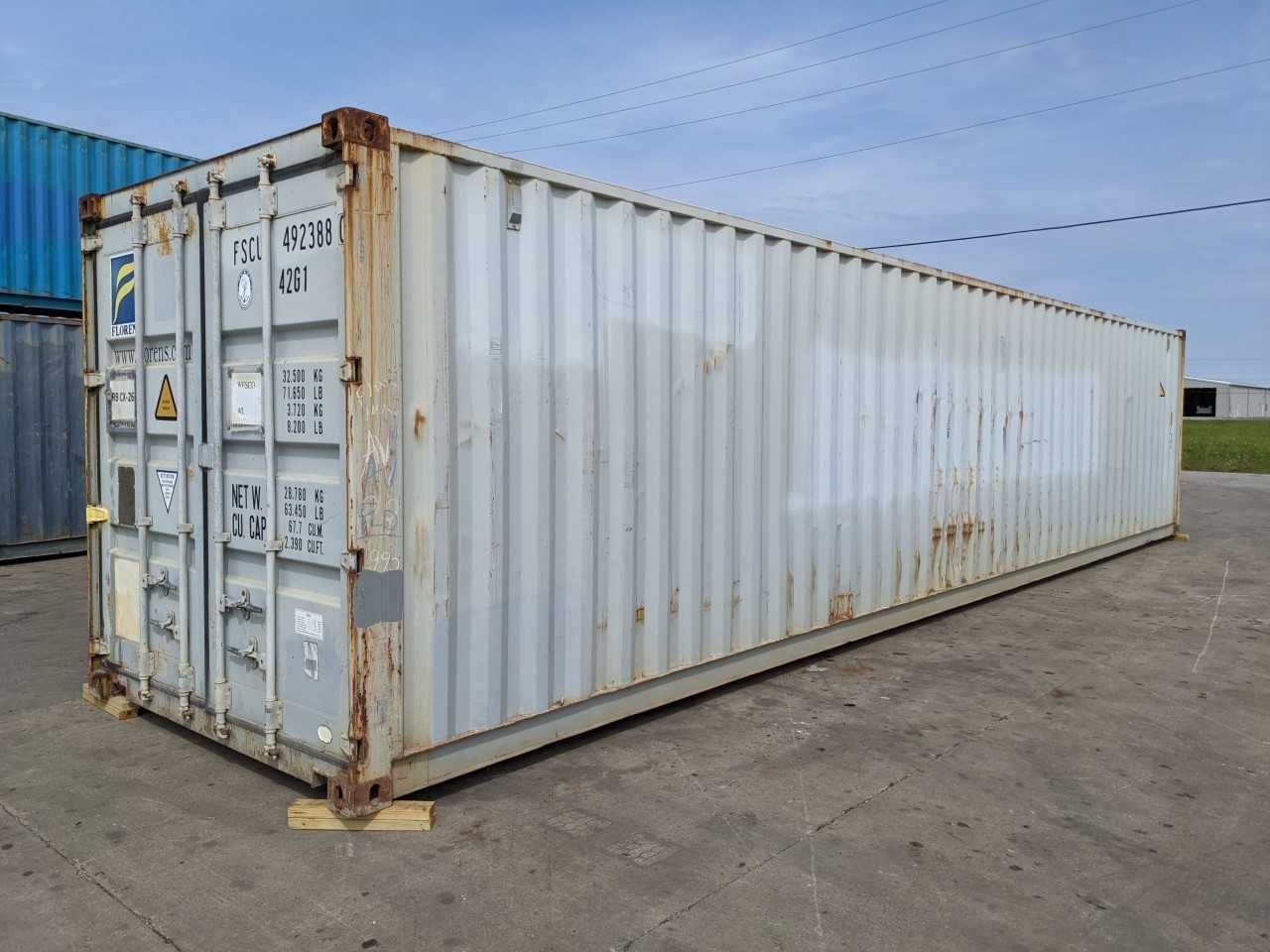 FLORENS 40FT STANDARD CUBE SHIPPING CONTAINER - INDUSTRIAL PARTS