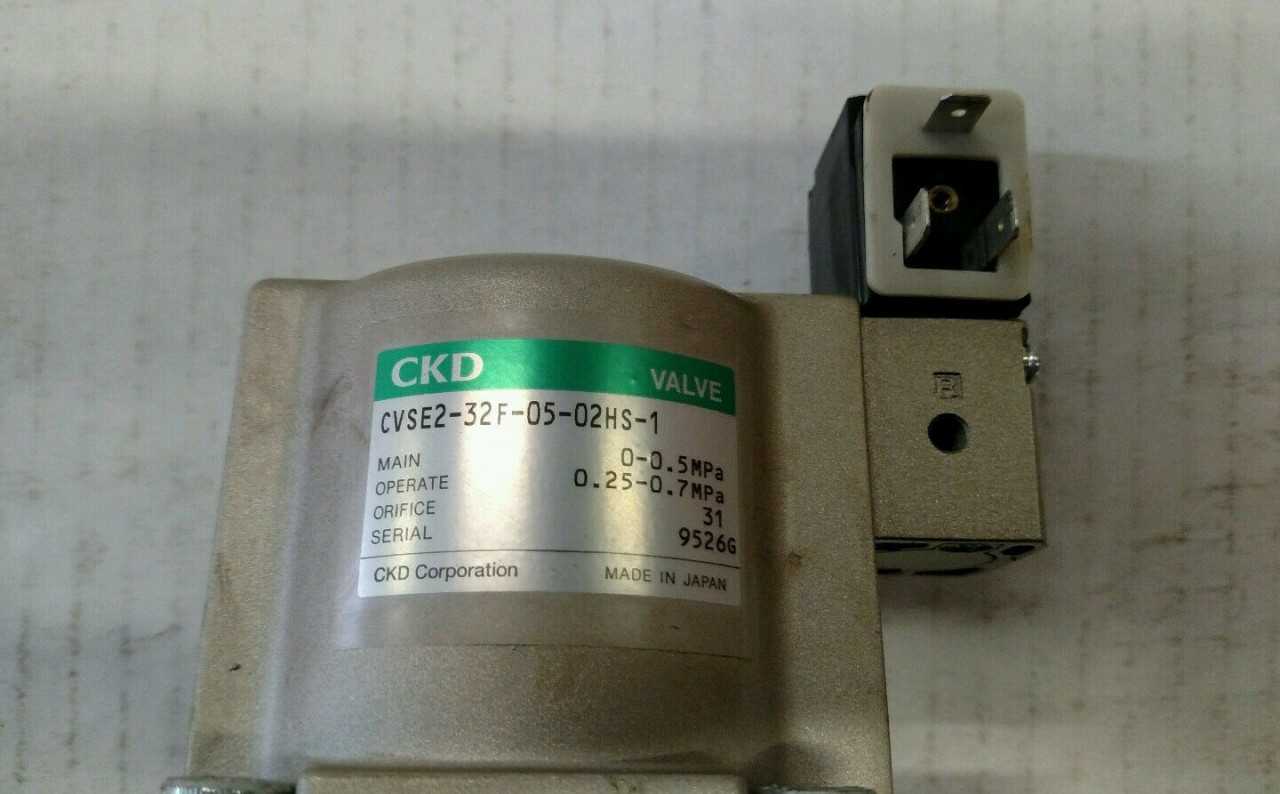 CKD PNEUMATIC SOLENOID VALVE CVSE2-32F-05-02HS-1 - New - Open Box Item - SOLENOID VALVE