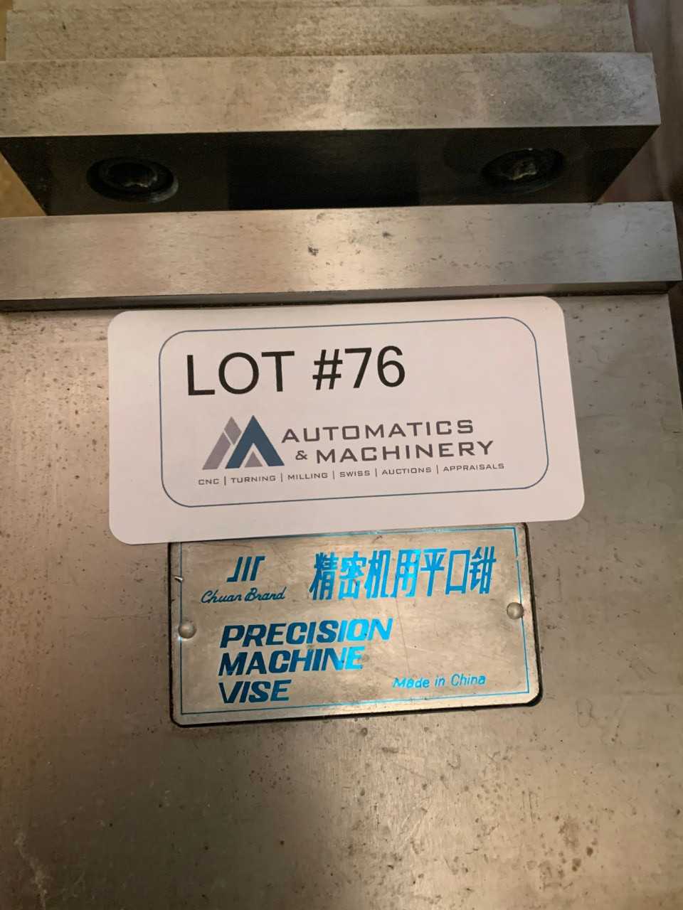 Chuan Brand 6" Machine Vise - MACHINING ACCESSORIES & TOOLING