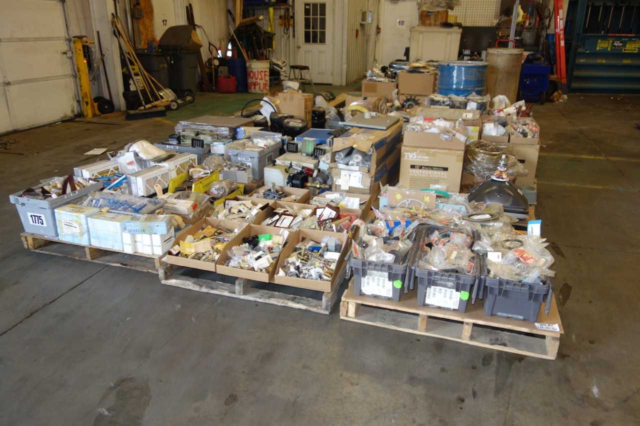 12 PALLETS OF INDUSTRIAL SURPLUS - ELECTRICAL COMPONENTS