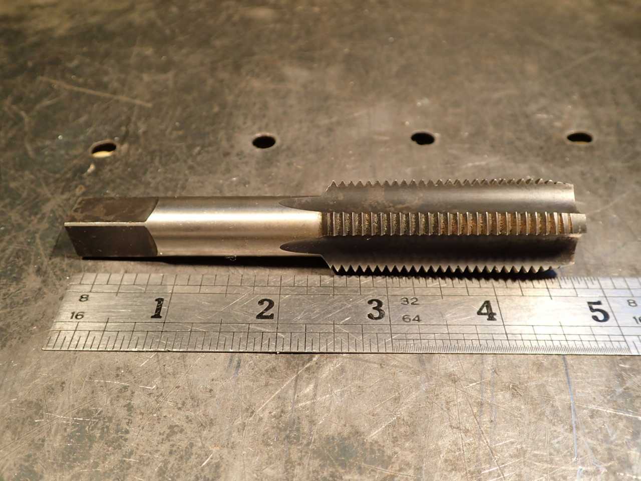 Threadwell 7/8" -12 NS Hand Thread Tap: HS GH-4, 4-Flute, 2-1/4" Long Flutes USA - MACHINING ACCESSORIES & TOOLING