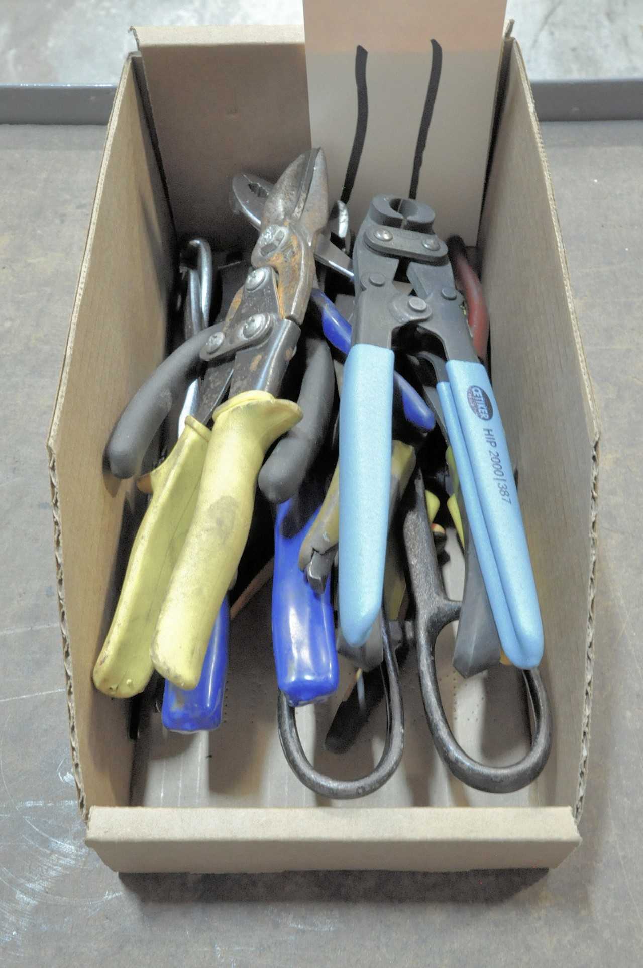 Lot-Pliers, Snips, etc. in (1) Box - HAND TOOLS