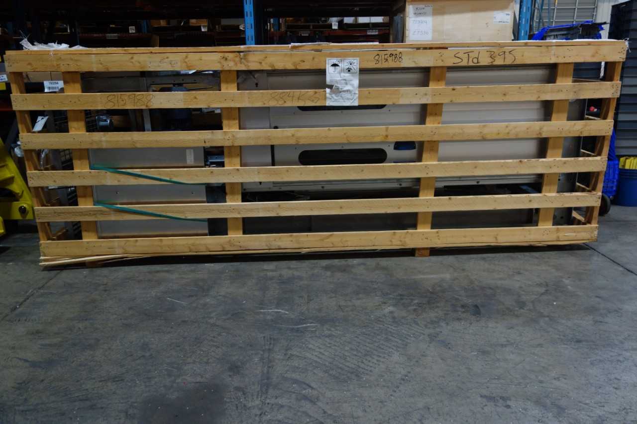 ALIMAK CAGE DOOR ELEVATOR LANDING STAIRCASE WITH PLATFORM INCLUDED - TOOL STORAGE