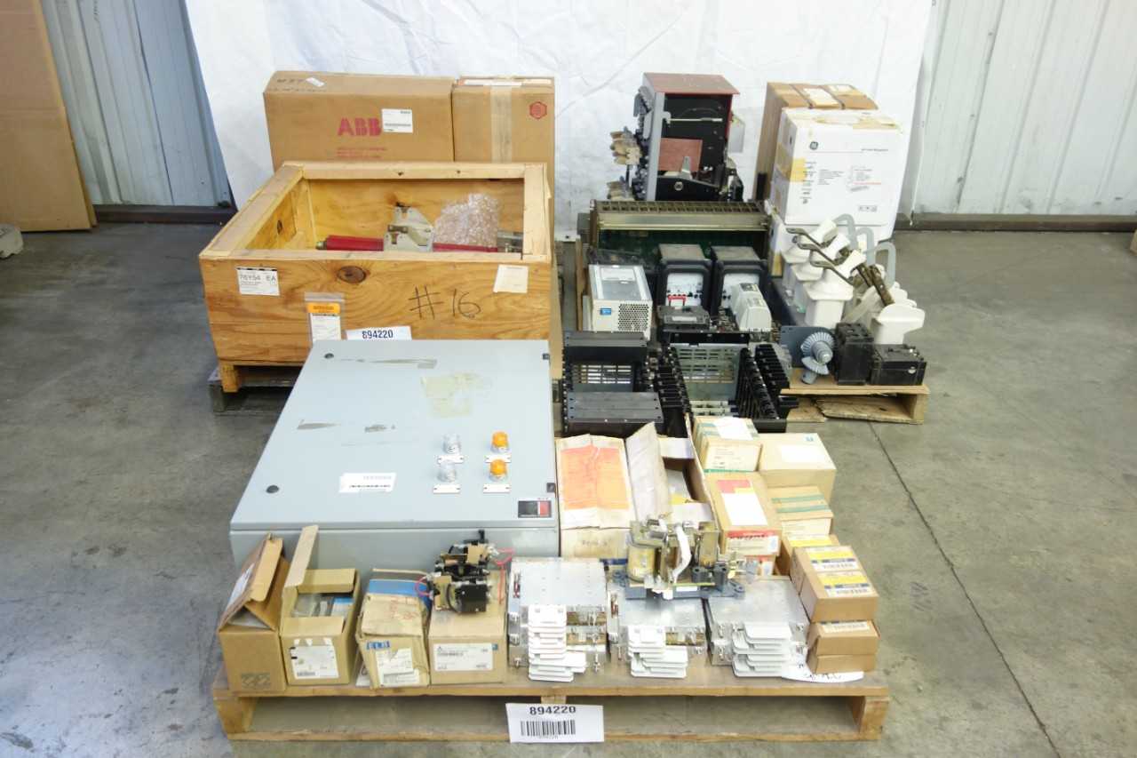 3 PALLETS OF ASSORTED ELECTRICAL - ELECTRICAL COMPONENTS