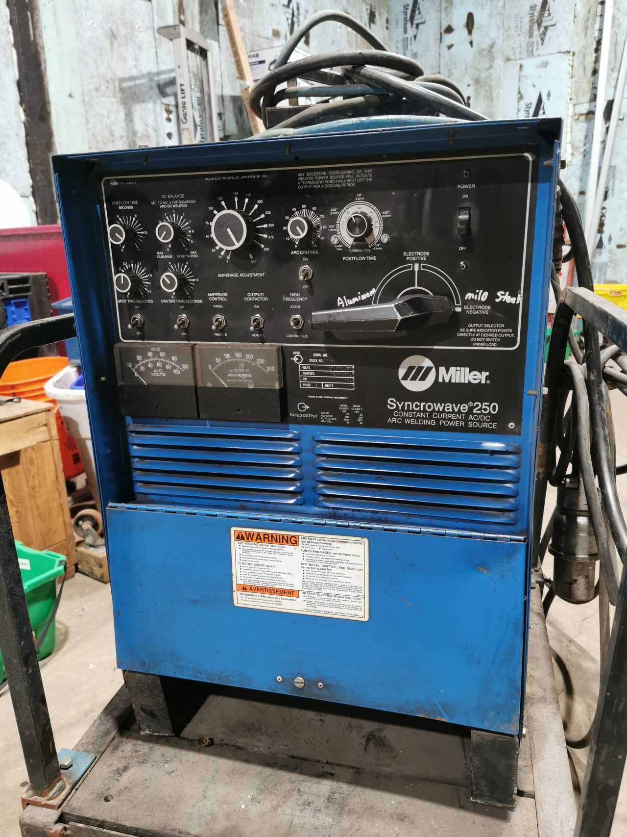 Miller Syncrowave 250 AC/DC Welder - WELDING EQUIPMENT