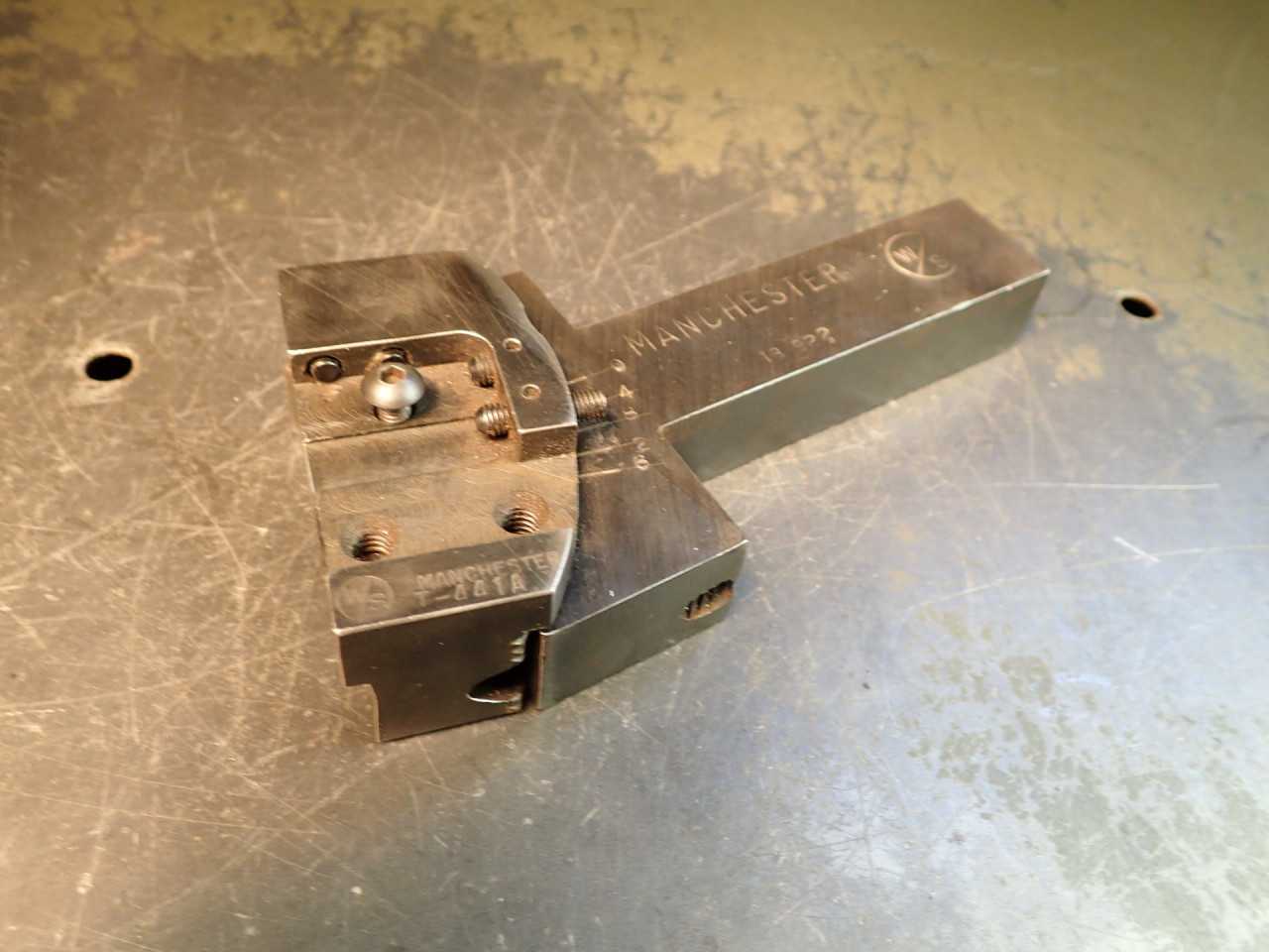 Warner Swasey Manchester TB 922 Floating Tool Holder with T-441A Grooving Head - TOOLING FOR LATHES