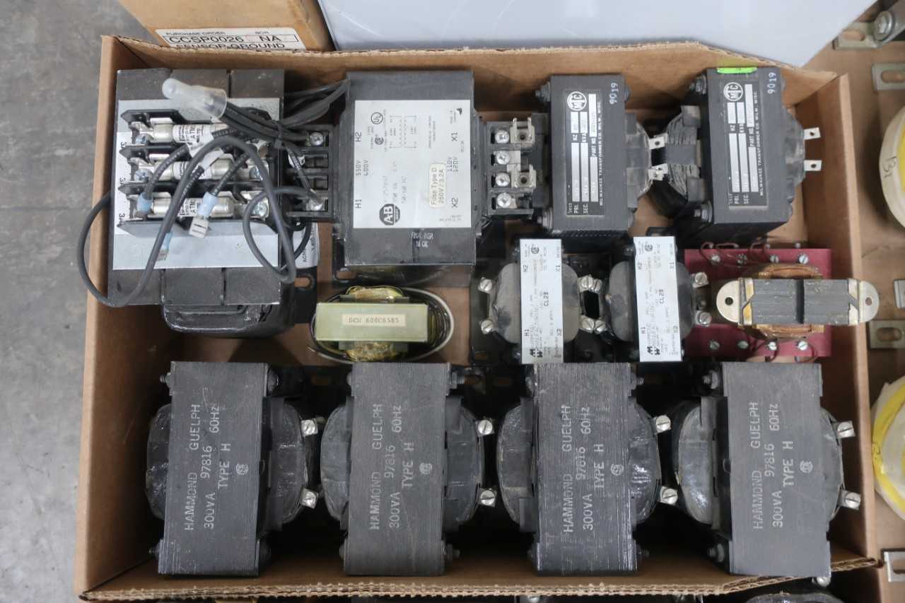 PALLET OF ASSORTED TRANSFORMERS - CONTROL TRANSFORMERS