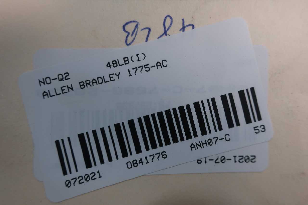ALLEN BRADLEY 1775-AC CHASSIS MODULE - AUTOMATION & CONTROLS