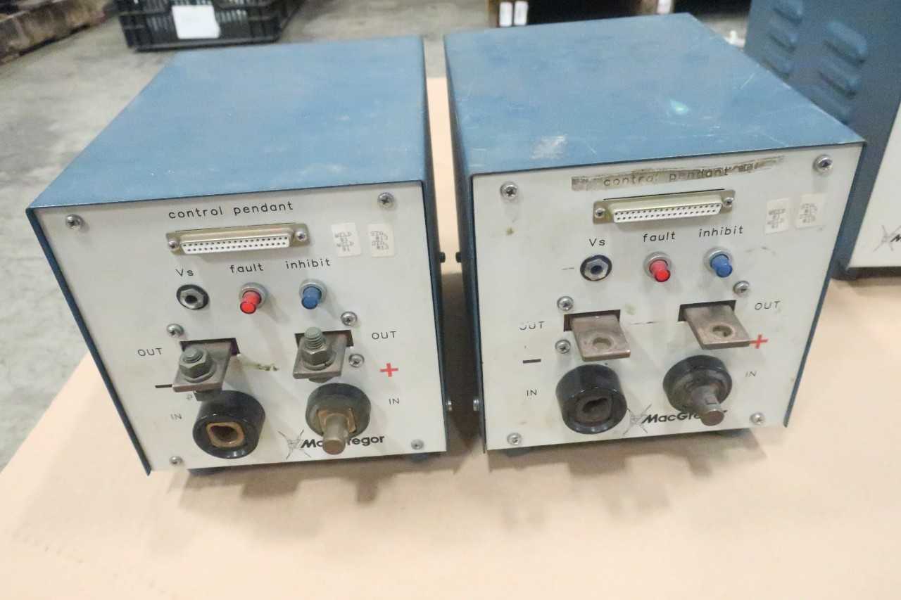 LOT OF 2 MACGREGOR DC10PR POWER SUPPLY OTHER WELDING PARTS AND ACCESSORY - MISCELLANEOUS