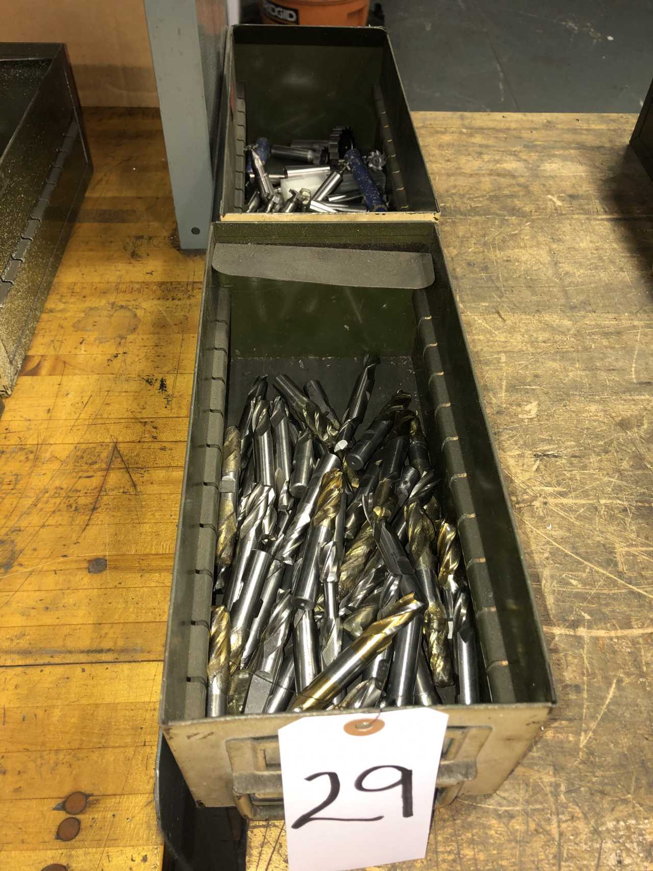 Lot of 2 Bins Misc. End Mills & Key Cutters - MISCELLANEOUS