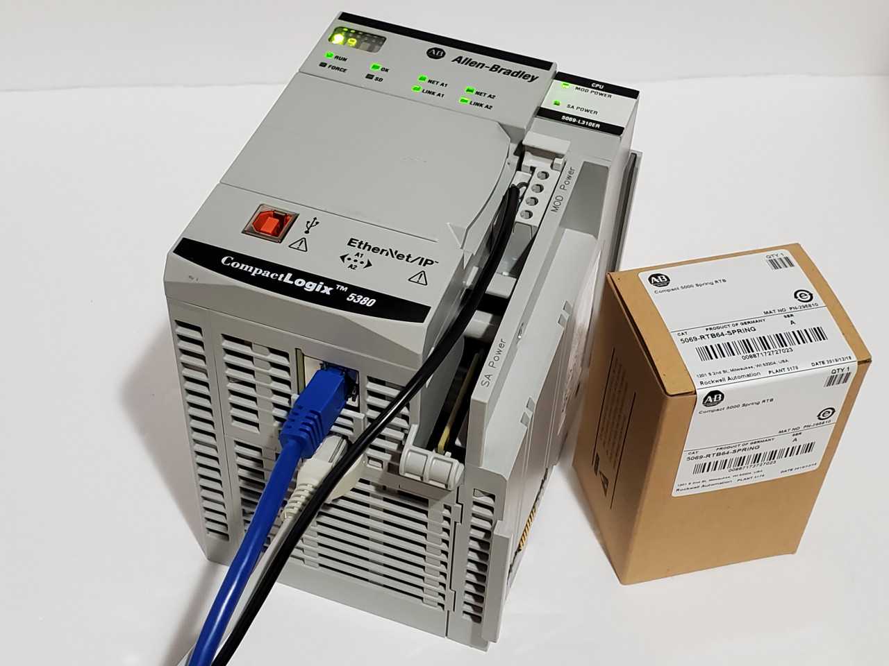 Allen Bradley CompactLogix 5069-L310ER Plus Brand new 5069-RTB64 Spring - AUTOMATION & CONTROLS
