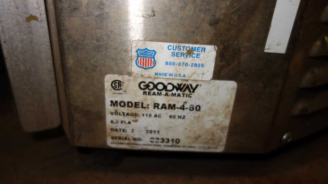 GOODWAY RAM-4-60 REAM-A-MATIC TUBE CLEANER - ELECTRIC POWER TOOLS