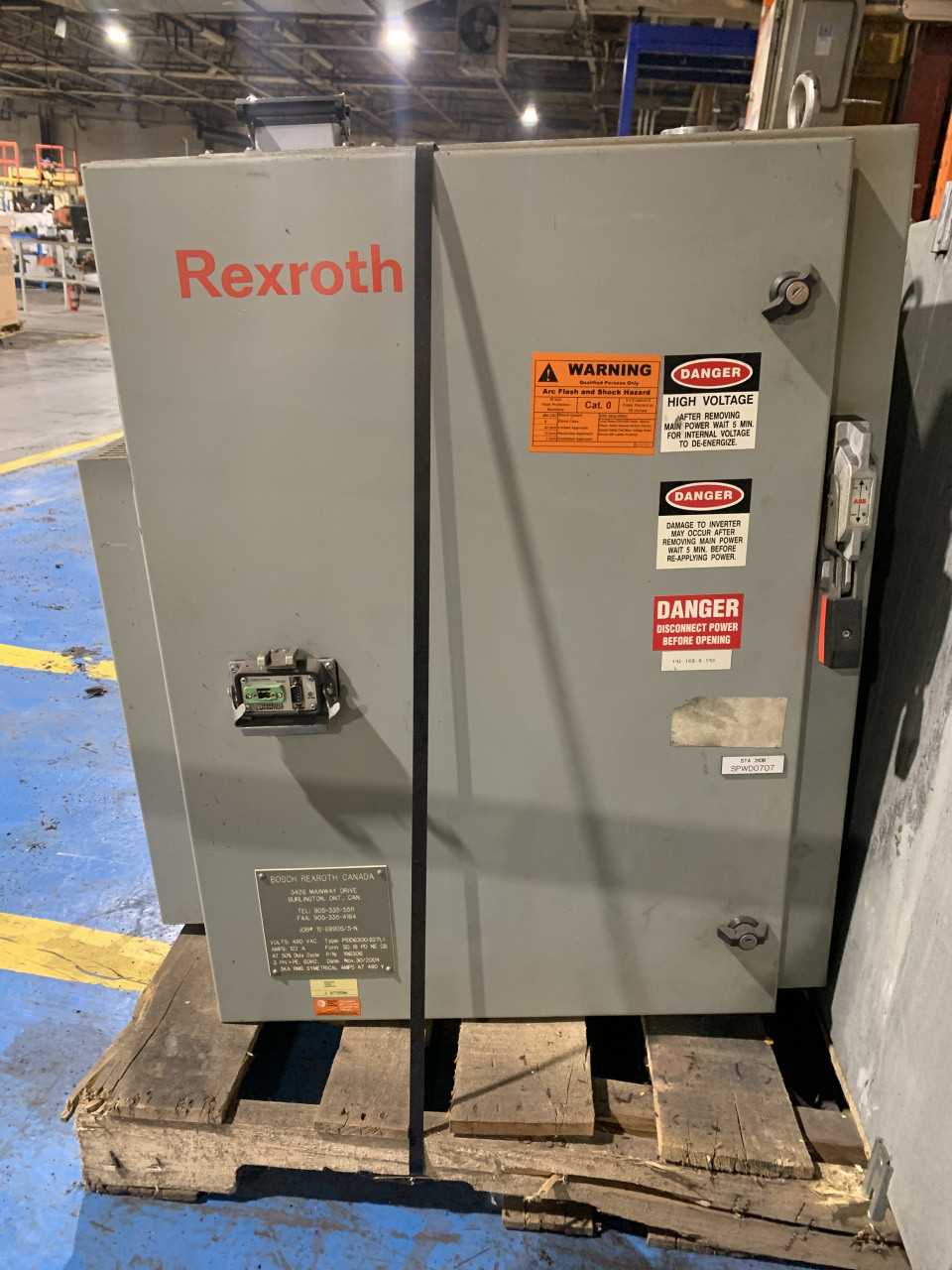 Lot of 4 Rexroth 122 A/480 V weld Controllers - INDUSTRIAL PARTS