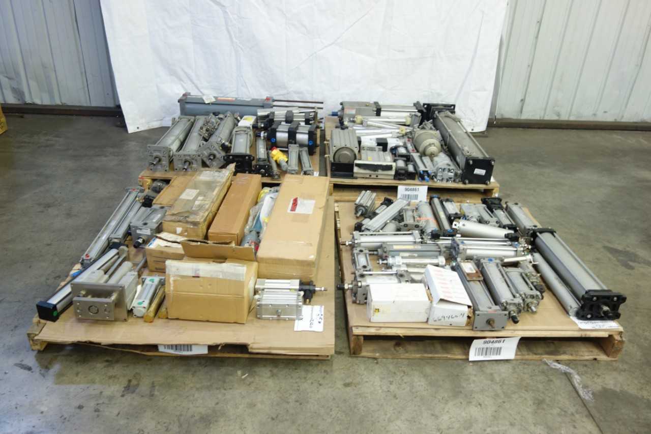 4 PALLETS OF ASSORTED PNEUMATIC REPLACEMENT PARTS - PNEUMATIC POWER TOOL