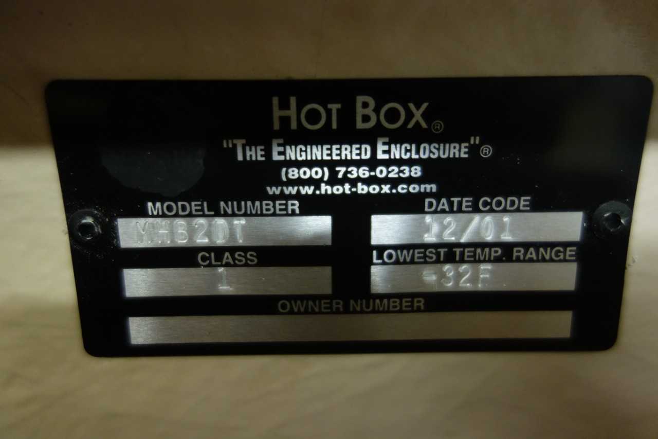 HOT BOX MHB2DT FIBERGLASS ENCLOSURE - PROCESS EQUIPMENT