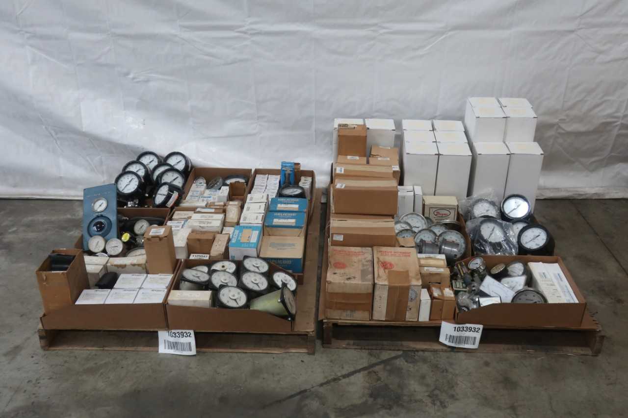 2 PALLETS OF ASSORTED PRESSURE GAUGES - INSTRUMENTATION