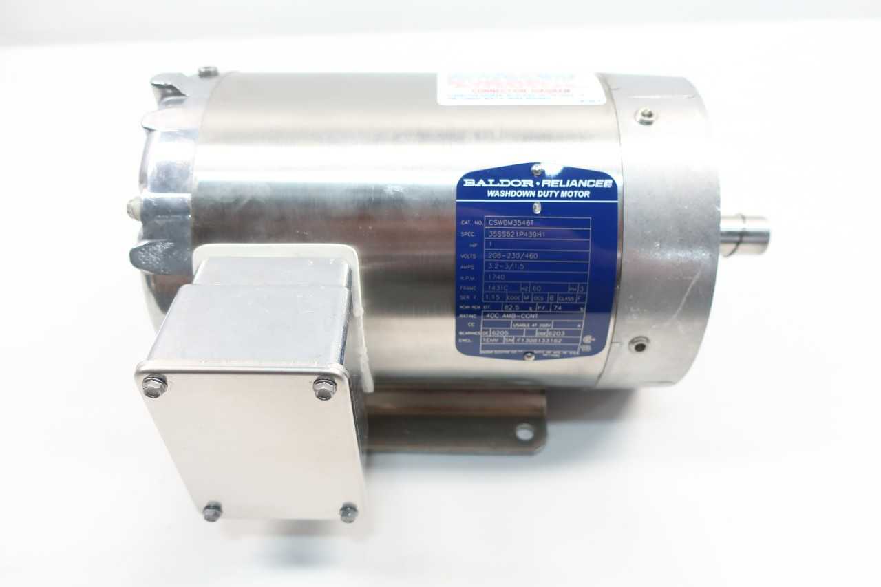 BALDOR CSWDM3546T MOTOR 143TC 1HP AC MOTOR 230/460V-AC - ELECTRIC MOTORS