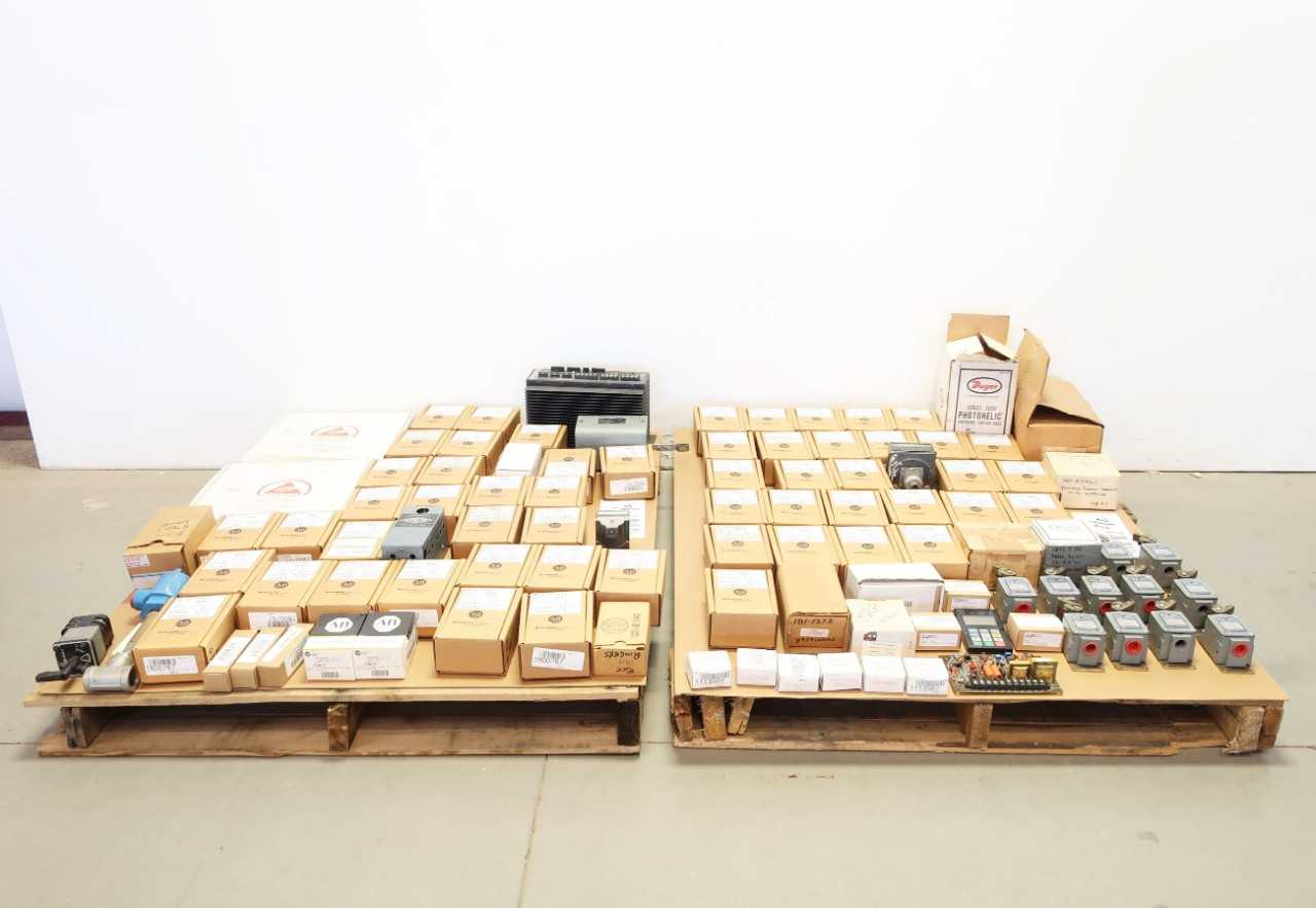 2 PALLETS OF ALLEN BRADLEY PLCS, LIMIT SWITCHES, CONTROLS - ELECTRICAL COMPONENTS