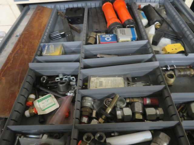 Vidmar Cabinet (9) drawer and contents - MISCELLANEOUS