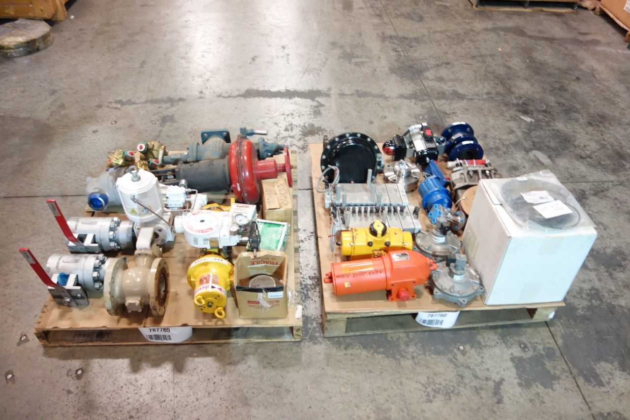 2 PALLETS OF ASSORTED VALVES AND VALVE ACCESSORIES - VALVES