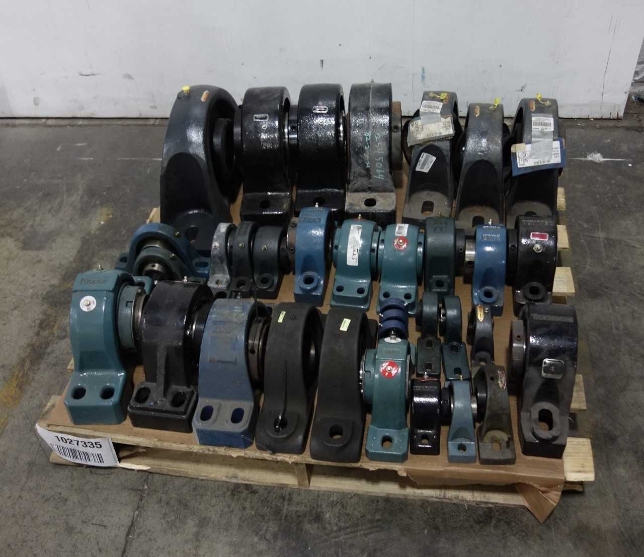 LOT OF ASSORTED PILLOW BLOCK BEARINGS - BEARINGS