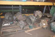CONTENTS OF 1X SECTIONS OF PALLET RACKING, AC-MOTORS, ELECTICAL, FILTERS - ELECTRIC MOTORS