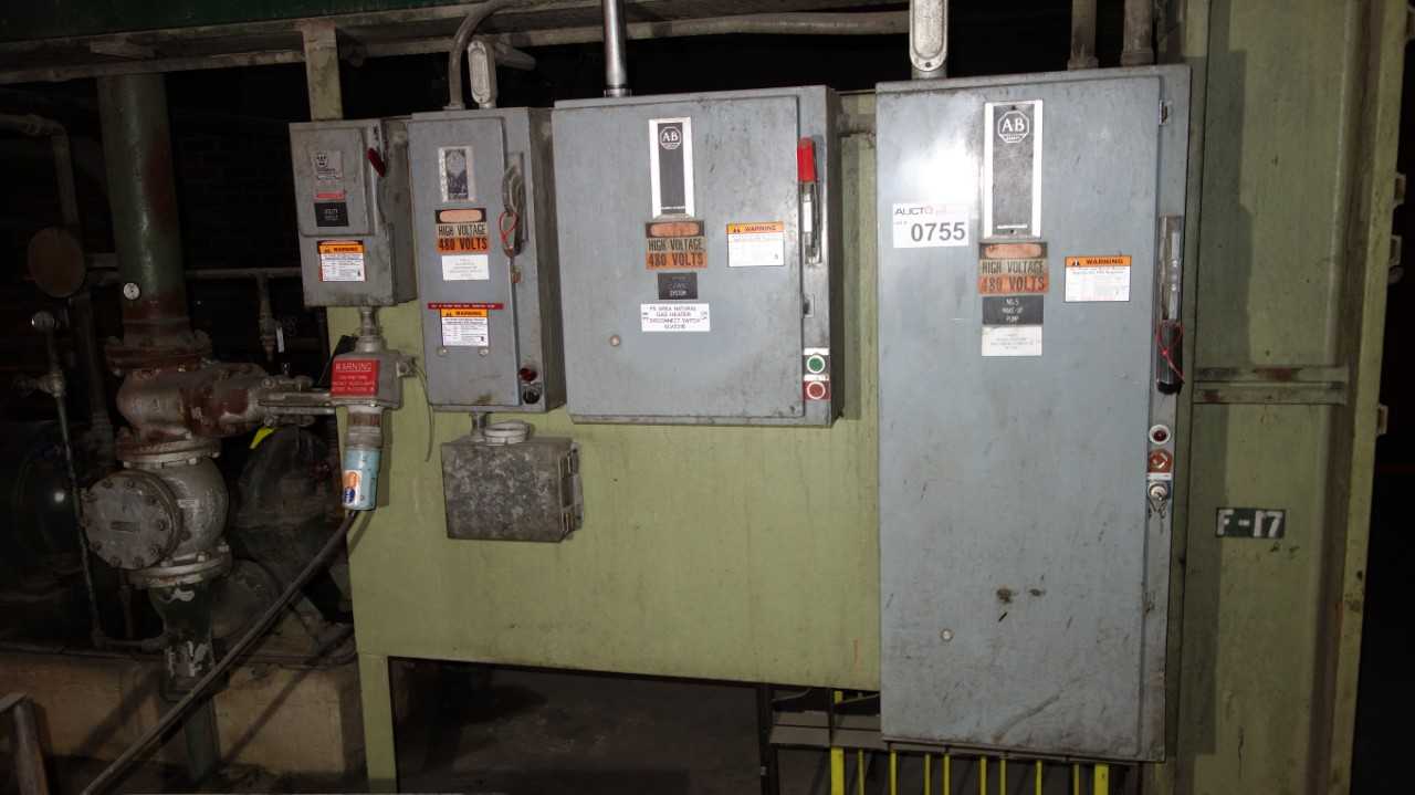 LOT OF 4 ASSORTED FUSIBLE COMBINATION STARTER DISONNECT (DELAYED REMOVAL) - MOTOR STARTERS