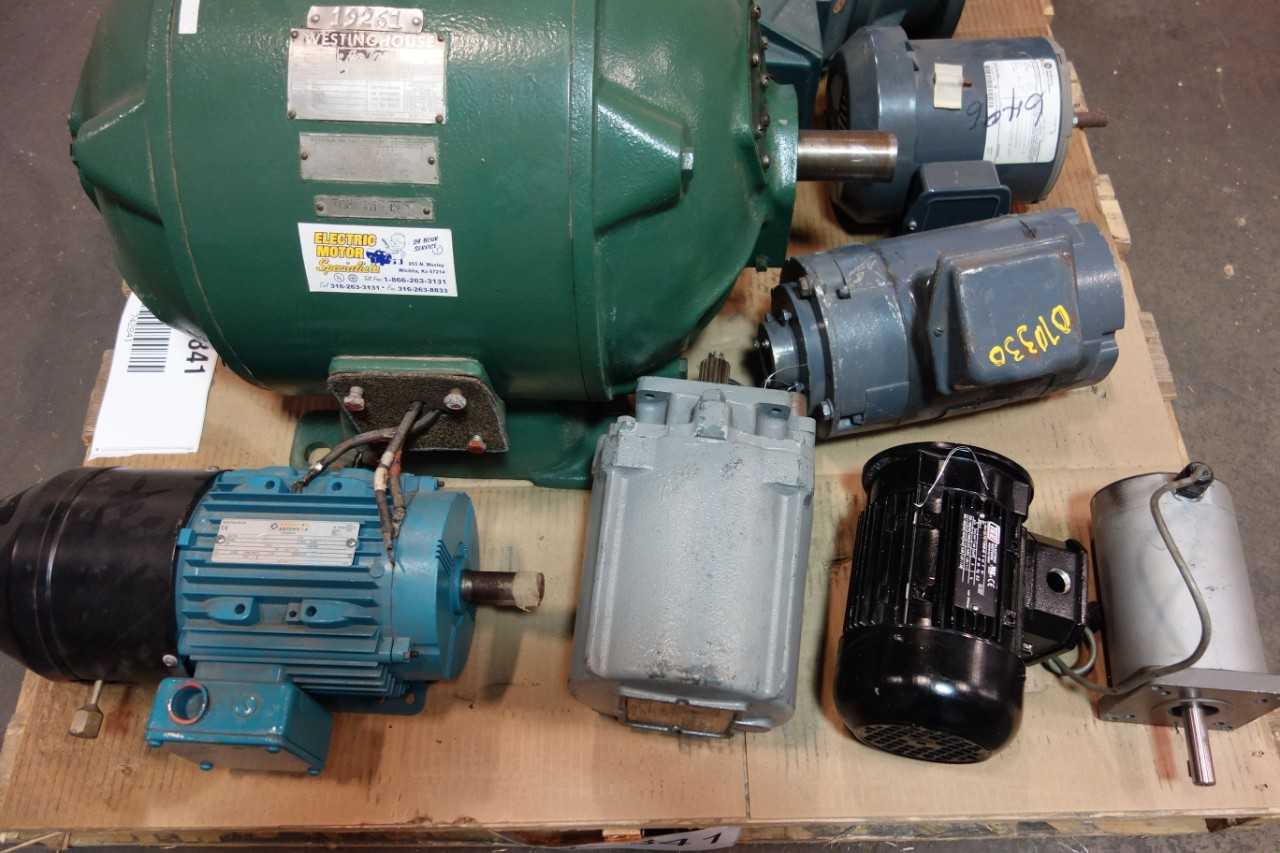 1 PALLET OF ASSORTED AC MOTORS- WESTINGHOUSE, BALDOR - ELECTRIC MOTORS