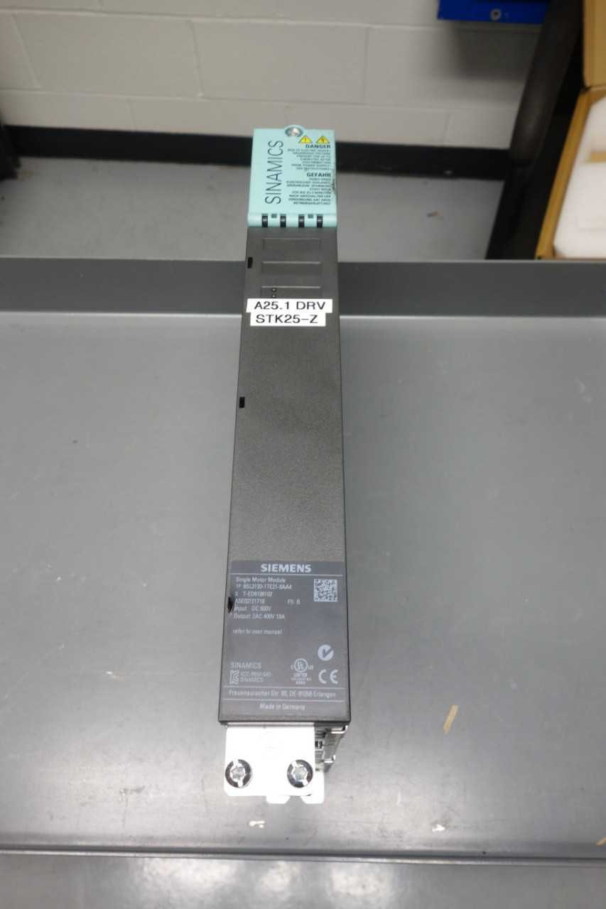 Siemens 6SL3120-1TE21-8AA4 Simatics S120 single motor module - ELECTRIC MOTORS