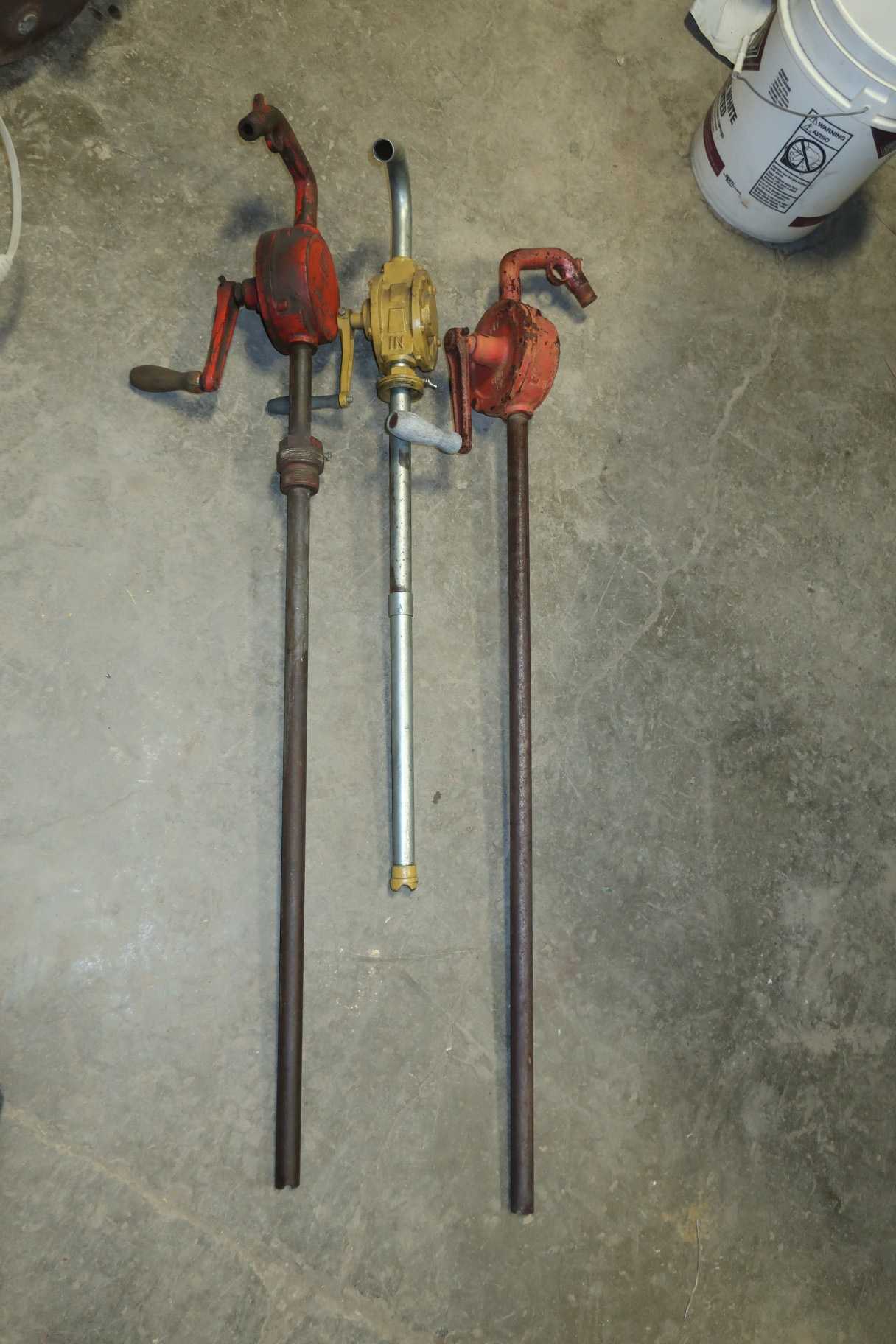 LOT OF 3 ASSORTED ROTARY DRUM PUMPS - PUMPS