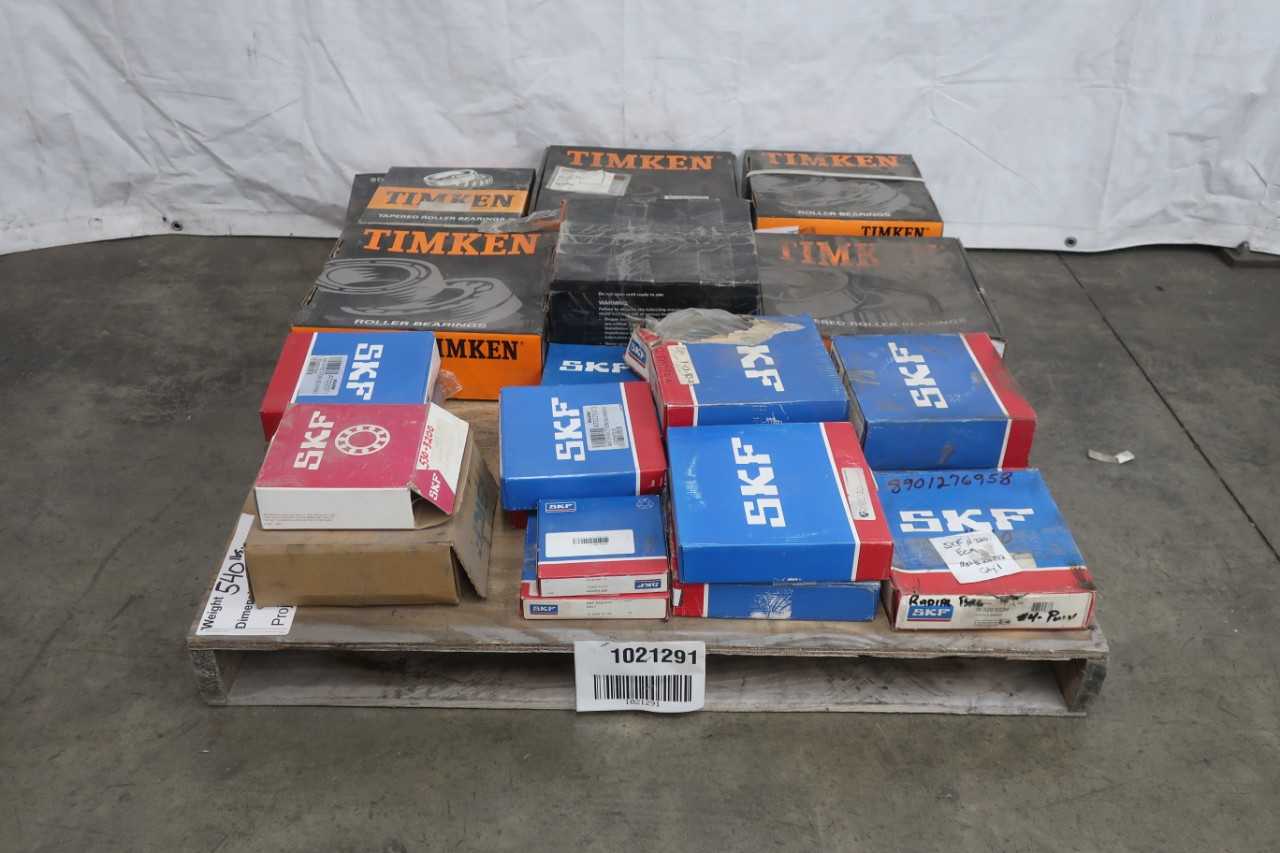 PALLET OF ASSORTED TIMKEN AND SKF ROLLER BEARINGS - BEARINGS
