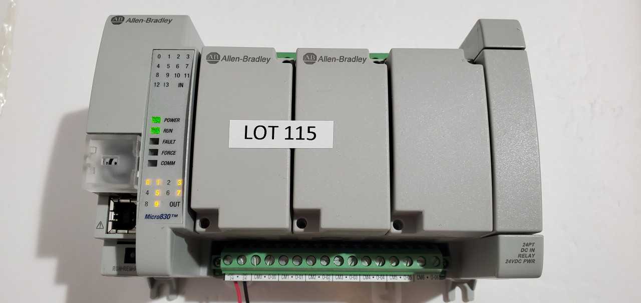 Allen Bradley Micro 830 2080-LC30-24QWB PLC - AUTOMATION & CONTROLS